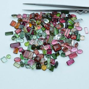 Turmalina Natural de 8mm, 12mm, 16mm, 18mm, 20mm, Multi turmalina facetada, corte de piedras preciosas, mezcla de tamaño y forma, venta al por mayor, turmalina para ajuste de joyería - Product Image 2