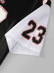 Jersey de Fútbol Americano Personalizado OEM con Cuello en V y Malla, Estilo Urbano Holgado, Transpirable, de Poliéster, Ropa Deportiva Personalizada para Equipos - Product Image 2