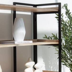 Estantería Industrial Vandana Altis Nova, Mueble de Almacenamiento Moderno de Metal y Madera, Diseño Minimalista - Product Image 5