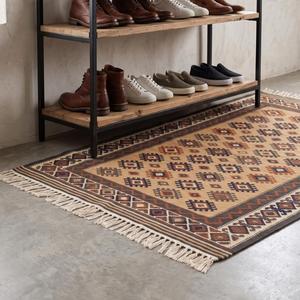 Tapis d'intérieur moderne en laine tissée à la main, couleur unie, antidérapant, à poils moyens, best-seller - Product Image 4