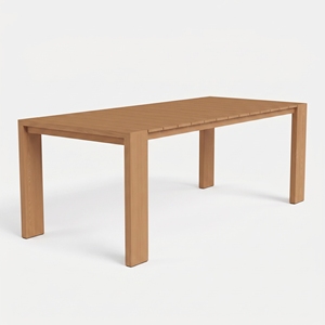 Table de salle à manger extérieure en teck sur mesure, fabricant de mobilier de patio commercial pour projets hôteliers, approvisionnement en gros - Product Image 3
