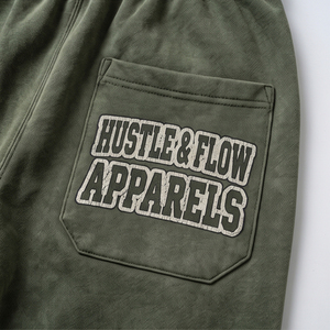 Conjunto Deportivo Personalizado Vintage para Hombre de Dos Piezas con Sudadera con Capucha y Pantalones Anchos Estampados, Conjuntos Deportivos Anchos Hechos a Medida en Oferta - Product Image 6