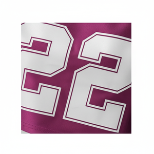 Haut court léger et respirant pour femme grande taille, style maillot de football américain 3/4, uniforme de rugby, en maille, col en V, épaules tombantes - Product Image 5