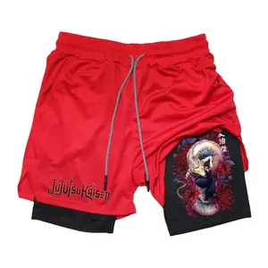 Ropa Deportiva, Trajes de Baño, Pantalones Cortos de Verano Sublimados de Doble Capa de Poliéster Estampado de Alta Calidad para Hombre y Mujer - Product Image 1