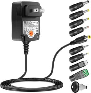 Adaptador Universal AC de 12W, cargador DC de 3V-12V 1A para routers, altavoces, cámaras CCTV, teléfonos inteligentes, concentrador USB, grabadora GPS con 8 conectores DC - Product Image 1