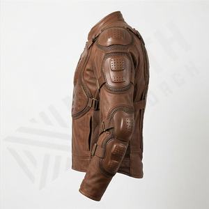 Veste de moto en cuir véritable pour homme de qualité supérieure, nouvelle arrivée, vestes de moto d'hiver, protections amovibles, personnalisables - Product Image 3