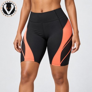 Pantalones cortos de compresión para mujer, material elástico ligero, silueta de apoyo para ciclismo, fitness, correr y entrenamiento al aire libre - Product Image 1