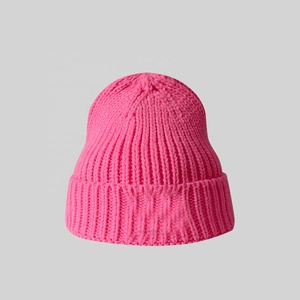 Gorro de invierno Unisex de algodón 100% de calidad superior, gorro tejido con etiqueta de logotipo personalizado, gorro cálido de Color sólido tejido para negocios de playa - Product Image 6