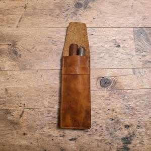 Porte-cigares en cuir de luxe avec coupe-cigares intégré, organiseur élégant pour les voyages, les réunions d'affaires et les cigares, à vendre - Product Image 3