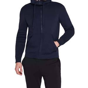 Latest Design Men's <b>Navy</b> Blue Pullover Hoodie Regular Fit Casual Fleece Knitted Eco-Friendly <b>Sweatshirt</b> Front Pockets Winter - Product Image 4