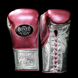 Gants de boxe en cuir de vachette, No Boxing No Life, à lacets, rembourrés, à doigts entiers, anti-humidité, RL-BG-221 - Product Image 1