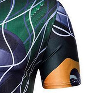 New Arrival Sublimation Workout <b>Shirts</b> <b>Polyester</b> Training T <b>Shirts</b> for Men Quick Dry Fitness Wear OEM Supplier - Product Image 4