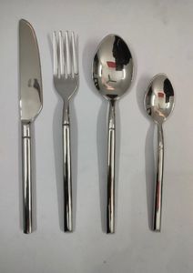 Ensemble de couverts modernes en acier inoxydable, finition miroir, passe au lave-vaisselle, vaisselle de mariage - Product Image 4