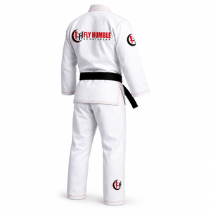 Uniforme de Karate Fly Humble SPORTSWEAR, Kimono 100% Algodón, Unisex para Adultos, Corte Regular, Transpirable, Duradero, con Logotipo Frontal - Product Image 4