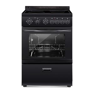 24 Electric <b>Range</b> Oven 2.7 Cu. Ft. Capacity Stainless Steel Compact Freestanding Stove 4 Burners Easy Use Kitchen Appliances - Product Image 1