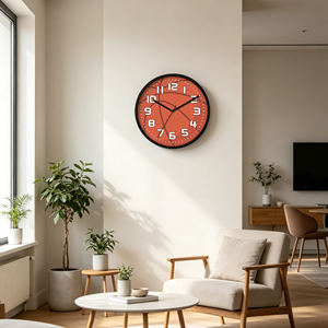 12 Inch Basketball Theme <b>3D</b> Silent Sweep Quartz Analog <b>Wall</b> <b>Clock</b> Sports Fan Locker Room Training Gym Bedroom Décor - Product Image 4