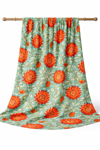 Robes en popeline peignée tissée légère, respirante, absorbante, écologique, biologique, à imprimé floral magnifique pour filles et garçons - Product Image 2
