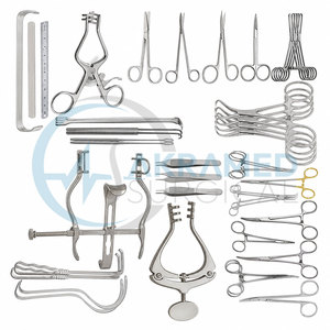 Juego de 108 Instrumentos Quirúrgicos Veterinarios para Laparotomía, Certificado CE, Manual, Acero Inoxidable, Reutilizable, Clase I - Product Image 4