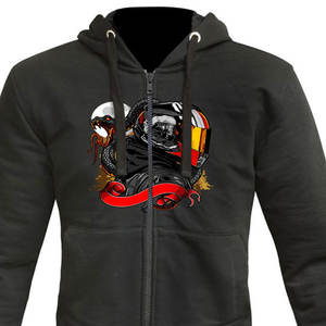 เสื้อฮู้ดกันกระแทกสำหรับขี่มอเตอร์ไซค์ พร้อมแผ่นป้องกันที่ถอดออกได้ บุด้วยเคฟลาร์ แจ็คเก็ตมีซิปและช่องระบายอากาศ เหมาะสำหรับการเดินทางในฤดูหนาว - Product Image 4