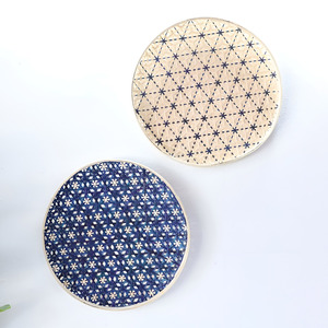 Bandejas versátiles de bambú hechas a mano para servir y decorar el hogar, bandeja tejida de excelente calidad - Product Image 1