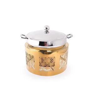 ถาดอุ่นอาหารทองแดงแท้ตีขึ้นรูปด้วยมือ พร้อมหูจับทองเหลือง คุณภาพพรีเมียม สำหรับงานจัดเลี้ยงบุฟเฟ่ต์งานแต่งงานระดับมืออาชีพ - Product Image 3