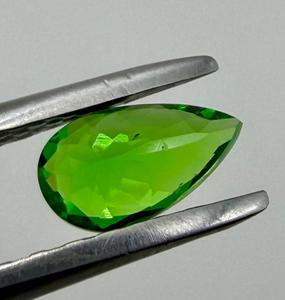 Gema suelta de tsavorita natural, corte pera, verde, 6.80x4 mm, 0.52 quilates, para la fabricación de joyas, piedra preciosa rara - Product Image 6