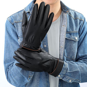 Guantes de Motocicleta Personalizados de Piel de Oveja, Impermeables, para Invierno, con Protección para la Muñeca, Negros, Térmicos, con Pantalla Táctil, Ecológicos, Deportivos para Exteriores - Product Image 4