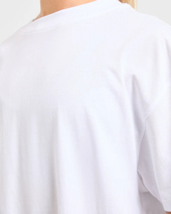 เสื้อยืดออกกำลังกายผู้หญิงทรงโอเวอร์ไซส์ คอกลม แขนสั้น สีพื้น ผ้าเจอร์ซีย์เนื้อนุ่ม ระบายอากาศได้ดี ทรงหลวม ขายส่ง กำลังเป็นที่นิยม - Product Image 3