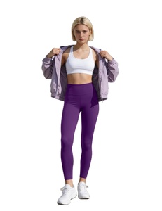 Premium Womens Fitness Tights High Waist Elastic <b>Leggings</b> Yoga Gym Running Workout Pants Slim <b>Shape</b> Activewear 100% Cotton Quick - Product Image 1