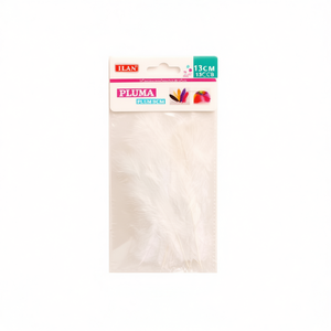 อิลัน พลูมา 13 ซม. สีขาว สำหรับงานฝีมือ - Product Image 2