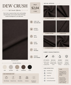 Tissu Popeline Tissé Doux en Mélange de Polyester, Largeur 57/58 po, 60 GSM, Respirant, Léger, Surface Lisse Unie, Articles en Stock - Product Image 1