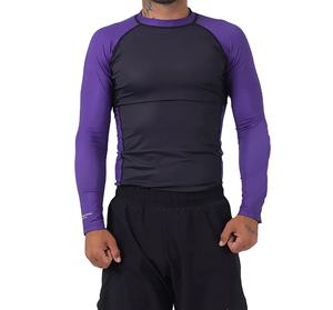 Camiseta de Natación para Hombre, Protección UV, Secado Rápido, Antibacteriana, Spandex/Poliéster, Ajuste Cómodo para Deportes al Aire Libre - Product Image 1