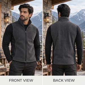 Gilet en polaire de qualité supérieure, doté d'un matériau en polaire doux, offrant un confort chaud, une construction légère, des poches sécurisées et une coupe moderne. - Product Image 6
