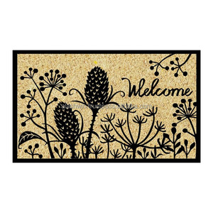 Tapis modernes en PVC coco Paillassons tuftés durables Fournisseur d'usine Prix de gros d'exportation en vrac d'origine indienne naturelle - Product Image 3