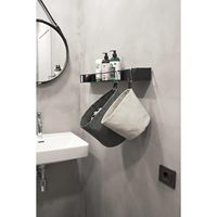 Organisateur de vêtements suspendu pliable en tissu non tissé MA60LGR, panier de rangement mural pliable, capacité de 1 à 3 L