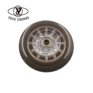 Vente en gros de roues en PU 100x24mm 78A pour fabricants de roues de trottinettes OEM, pièces de rollers, roulettes de bagages, équipement sportif - Product Image 4