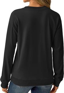 Women Black Stand Collar <b>Zipper</b> <b>Sweatshirt</b> Women Premium Casual Pullover <b>Sweatshirt</b> Women Modern Streetwear Crewneck <b>Sweatshirt</b> - Product Image 4