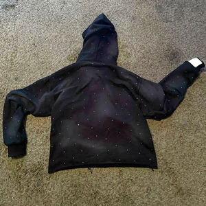 Nueva Llegada: Sudaderas con Capucha de Forro Polar con Cierre y Bordado Desgastado para Hombre, Mezcla de Poliéster/Algodón de Alta Calidad - Product Image 2