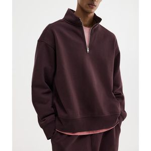 เสื้อสเวตเชิ้ตผู้ชายแบบซิป ¼  ทรงลำลอง แขนยาว ผ้าอุ่น สวมใส่สบาย ทรงทันสมัย - Product Image 5