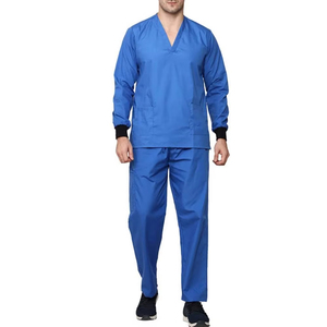 Nouvel ensemble de blouses d'hôpital style infirmier, uniforme ajusté pour hommes en coton et polyester, tissu peigné, détection d'aiguilles, tenue de travail médicale et infirmière - Product Image 2