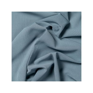 Solid Blue 100% <b>Polyester</b> Woven <b>Fabric</b> Plain Style for Apparel Use - Product Image 3