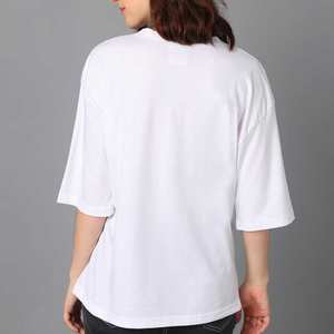 Camiseta Holgada de Moda para Mujer, Estilo Oversize, Verano 2026, Manga Corta, Cuello Redondo, Cómoda - Product Image 4