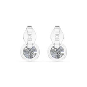 Boucles d'oreilles en argent 925 avec diamant de laboratoire certifié IGI, RJC ODM OEM, bijoux fins éthiques, plaqué rhodium, cadeau d'anniversaire de mariage EA501958 - Product Image 3