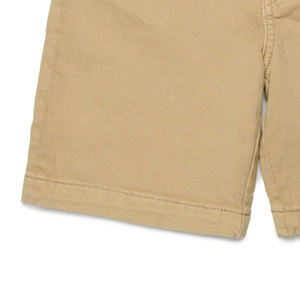 Shorts pour garçons avec logo personnalisable et surpiqûres contrastées / Fabriqués en coton extensible pour un ajustement confortable et décontracté - Product Image 3