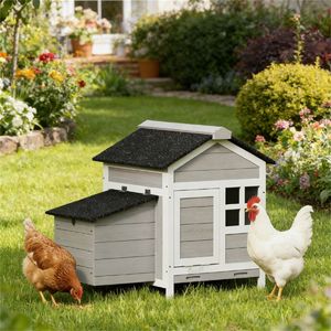 Gabbia per Piccoli Animali in Legno e Ferro, Design per Polli e Animali Domestici - Product Image 1