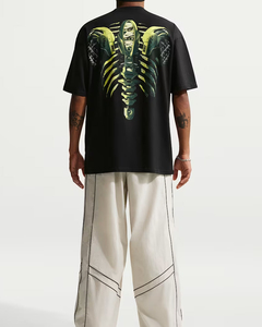 T-shirts Homme Col Rond 100% Polyester Imprimé Squelette Tissu Anti-Plis Coupe Oversize Motif Uni Impression Numérique – Meilleures Ventes - Product Image 4