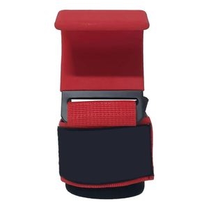 Muñequeras Ajustables de Nailon Rojas para Gimnasio, Soporte para Levantamiento de Pesas, Unisex, Elasticidad Moderada - Product Image 2