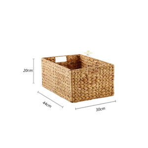 Natural Water Hyacinth Storage <b>Basket</b> Eco Friendly Woven Storage Box For Home Organization Vietchoice - Product Image 2