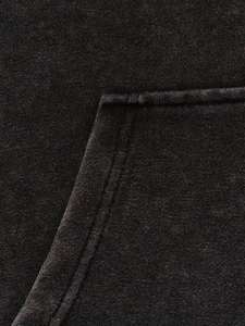 Customizable <b>Zipper</b>-Up Vintage <b>Hoodie</b> for <b>Men</b> 100% Cotton Regular Fit Fleece Breathable Pocket Design Winter - Product Image 6