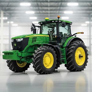 Tracteur John Deere 7R 210, tracteur moderne, système de transmission puissant pour l'agriculture à grande échelle et les travaux sur le terrain - Product Image 1